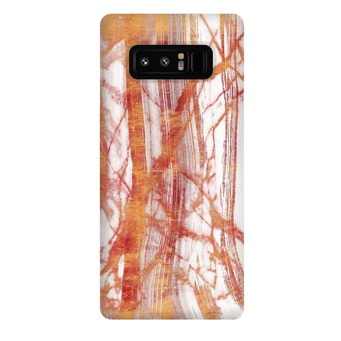 Galaxy Note 8 StrongFit Brushed gold marble by Oana 