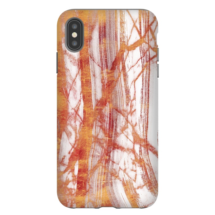 iPhone Xs Max StrongFit Brushed gold marble by Oana 