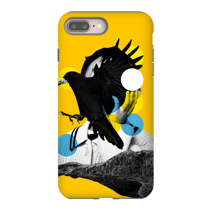 iPhone 7 plus StrongFit Black Bird Fly by MARCOS COELHO