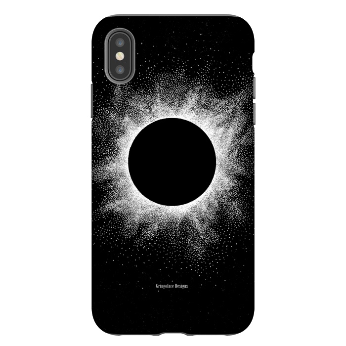 iPhone Xs Max StrongFit Eclipse - Dotwork by Gringoface Designs