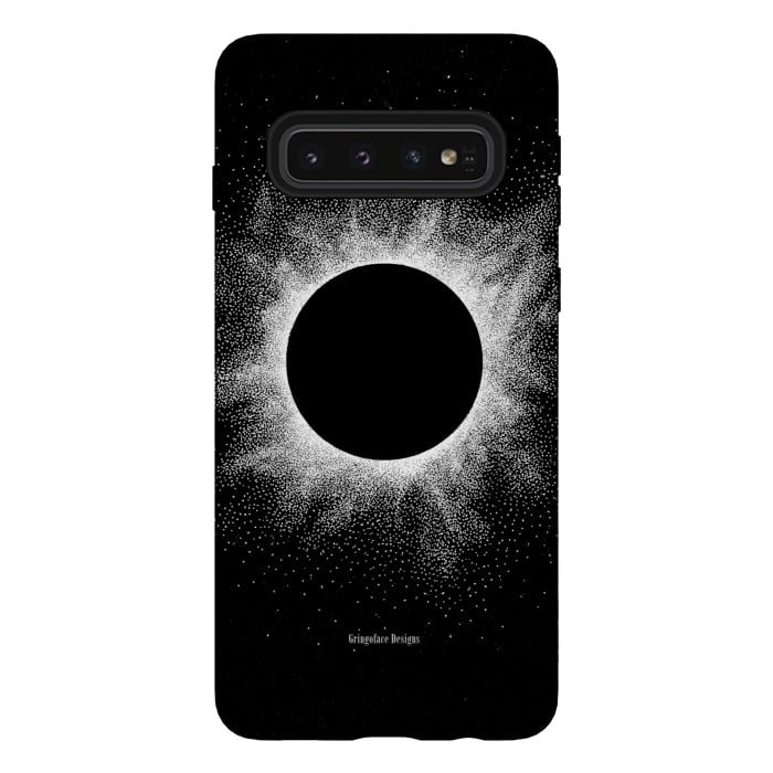 Galaxy S10 StrongFit Eclipse - Dotwork by Gringoface Designs