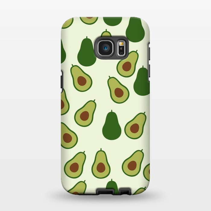 Galaxy S7 EDGE StrongFit Cute Avocado by Karolina