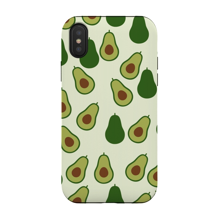 iPhone Xs / X StrongFit Cute Avocado by Karolina