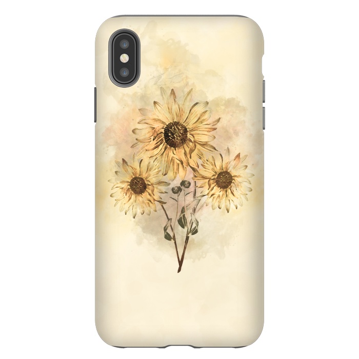 iPhone Xs Max StrongFit Sunflower Bouquet by Creativeaxle