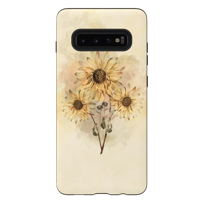 Galaxy S10 plus StrongFit Sunflower Bouquet by Creativeaxle