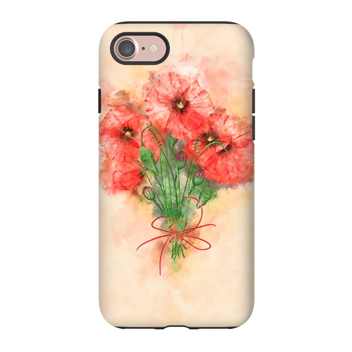 iPhone 7 StrongFit Red Poppies by Creativeaxle