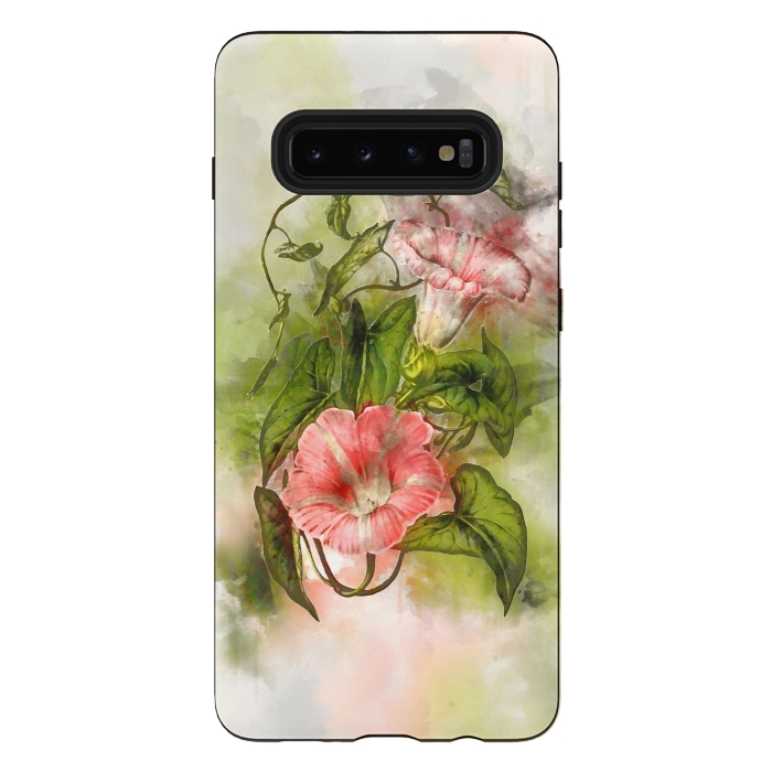 Galaxy S10 plus StrongFit Blossom Pink by Creativeaxle