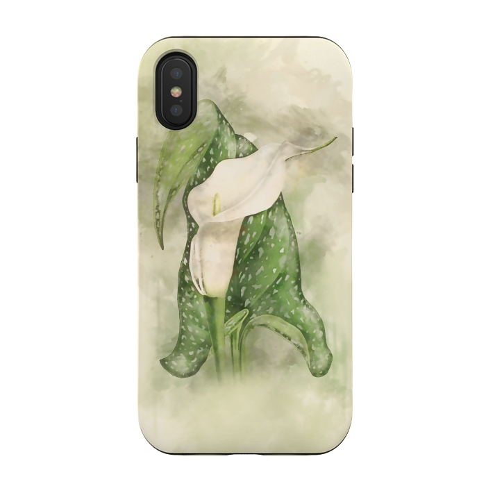 iPhone Xs / X StrongFit Vintage Calla by Creativeaxle