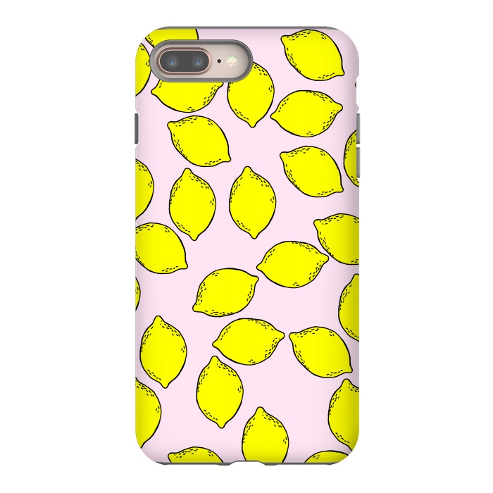iPhone 7 plus StrongFit Cute Lemons by Karolina