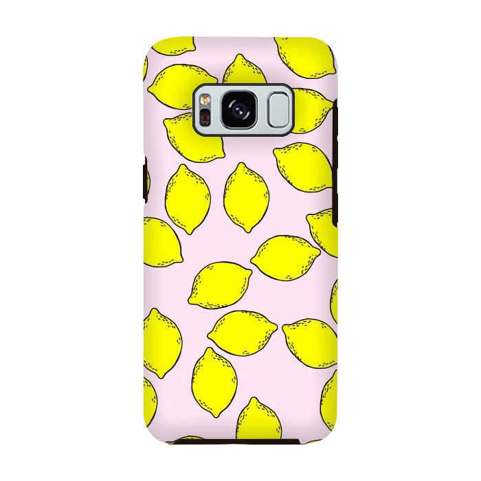 Galaxy S8 StrongFit Cute Lemons by Karolina