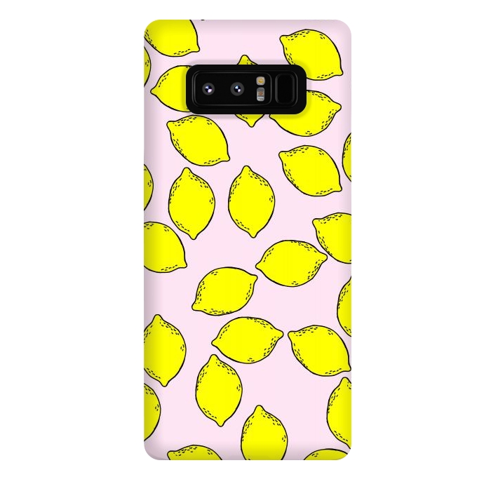 Galaxy Note 8 StrongFit Cute Lemons by Karolina