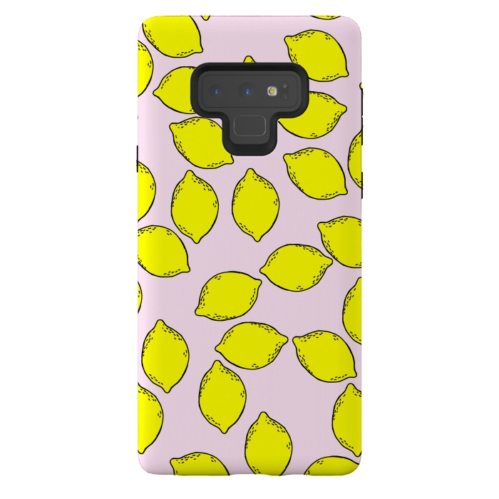 Galaxy Note 9 StrongFit Cute Lemons by Karolina