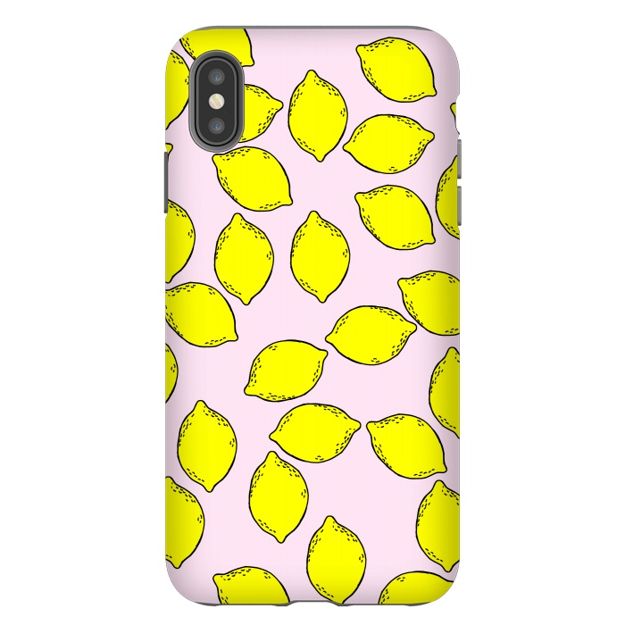 iPhone Xs Max StrongFit Cute Lemons by Karolina
