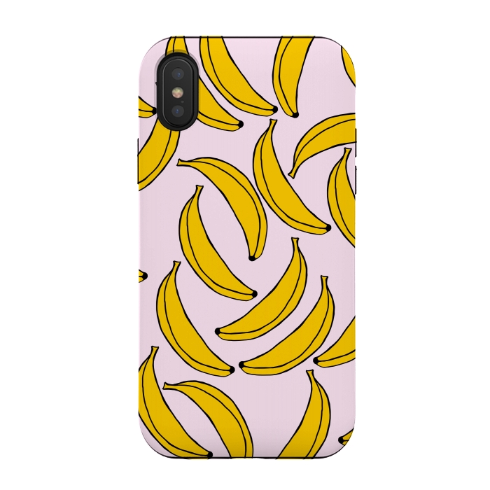 iPhone Xs / X StrongFit Cute Bananas by Karolina