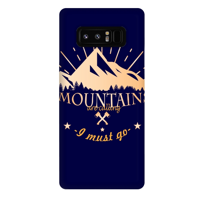 Galaxy Note 8 StrongFit MOUNTAINS ARE CALLING by MALLIKA