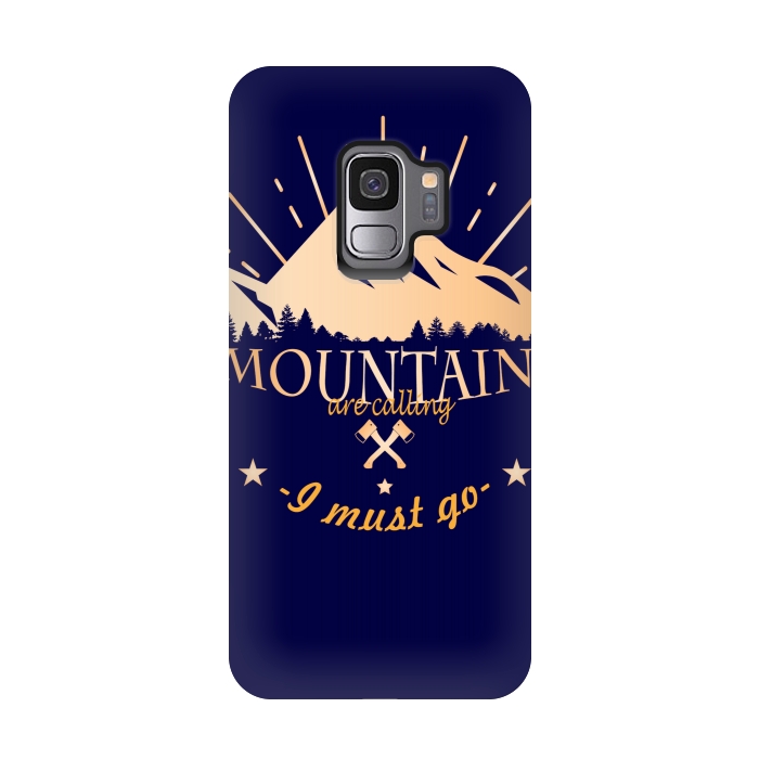 Galaxy S9 StrongFit MOUNTAINS ARE CALLING by MALLIKA