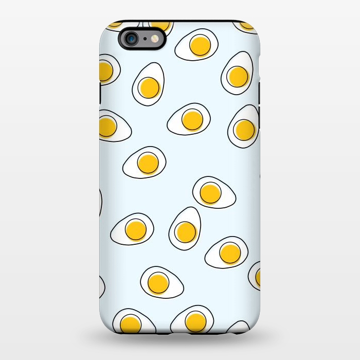 iPhone 6/6s plus StrongFit Cute Eggs on Blue Background by Karolina