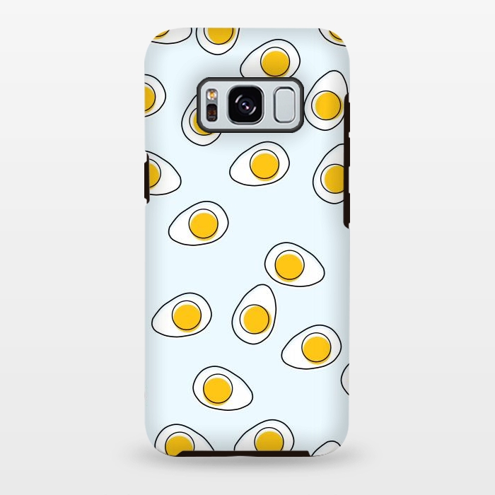 Galaxy S8 plus StrongFit Cute Eggs on Blue Background by Karolina