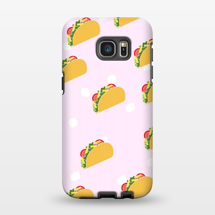 Galaxy S7 EDGE StrongFit Cute Tacos by Karolina