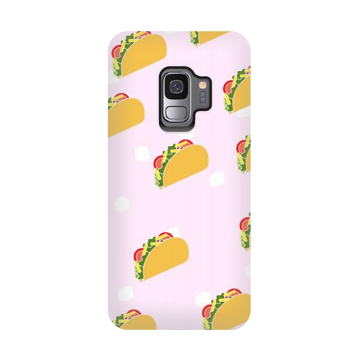 Galaxy S9 StrongFit Cute Tacos by Karolina