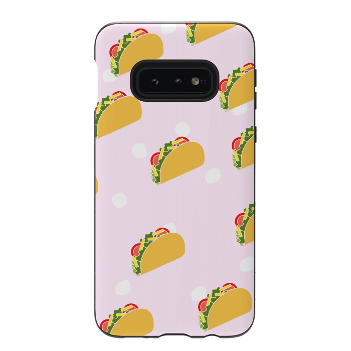 Galaxy S10e StrongFit Cute Tacos by Karolina