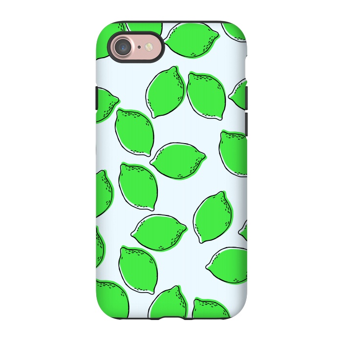 iPhone 7 StrongFit Cute Lime by Karolina