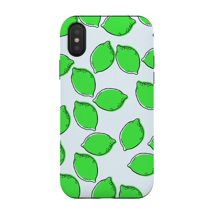 iPhone Xs / X StrongFit Cute Lime by Karolina