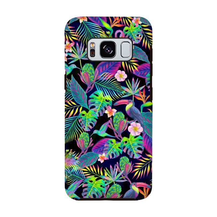 Galaxy S8 StrongFit Abundant Neon Paradise by gingerlique