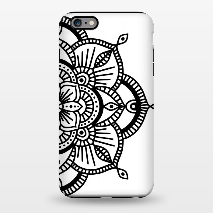 iPhone 6/6s plus StrongFit Black and White Mandala  by Jelena Obradovic