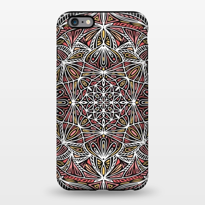 iPhone 6/6s plus StrongFit Colorful Mandala Pattern Design 20 by Jelena Obradovic