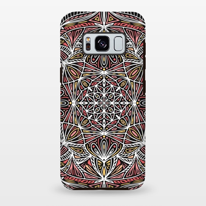 Galaxy S8 plus StrongFit Colorful Mandala Pattern Design 20 by Jelena Obradovic