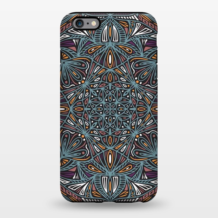 iPhone 6/6s plus StrongFit Colorful Mandala Pattern Design 21 by Jelena Obradovic