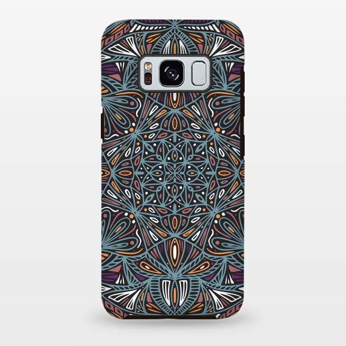 Galaxy S8 plus StrongFit Colorful Mandala Pattern Design 21 by Jelena Obradovic