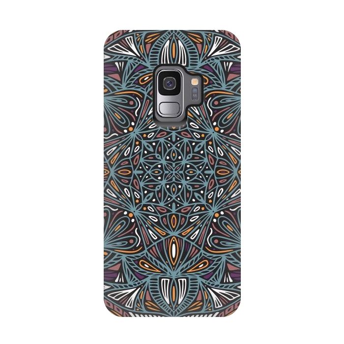 Galaxy S9 StrongFit Colorful Mandala Pattern Design 21 by Jelena Obradovic