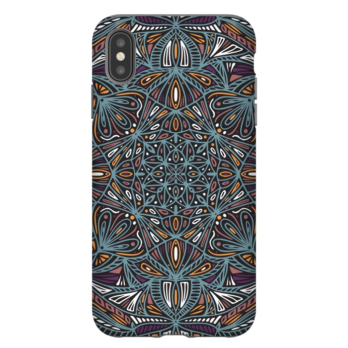 iPhone Xs Max StrongFit Colorful Mandala Pattern Design 21 by Jelena Obradovic