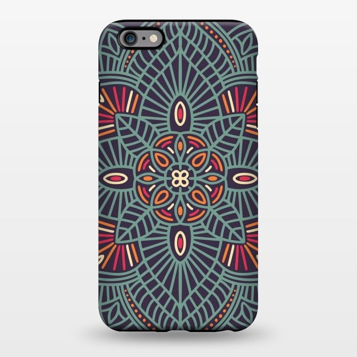 iPhone 6/6s plus StrongFit Colorful Pattern Mandala Design 23 by Jelena Obradovic