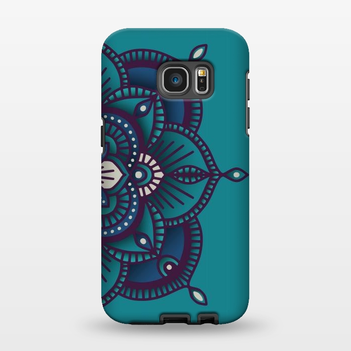 Galaxy S7 EDGE StrongFit Colorful Mandala Pattern Design 24 by Jelena Obradovic
