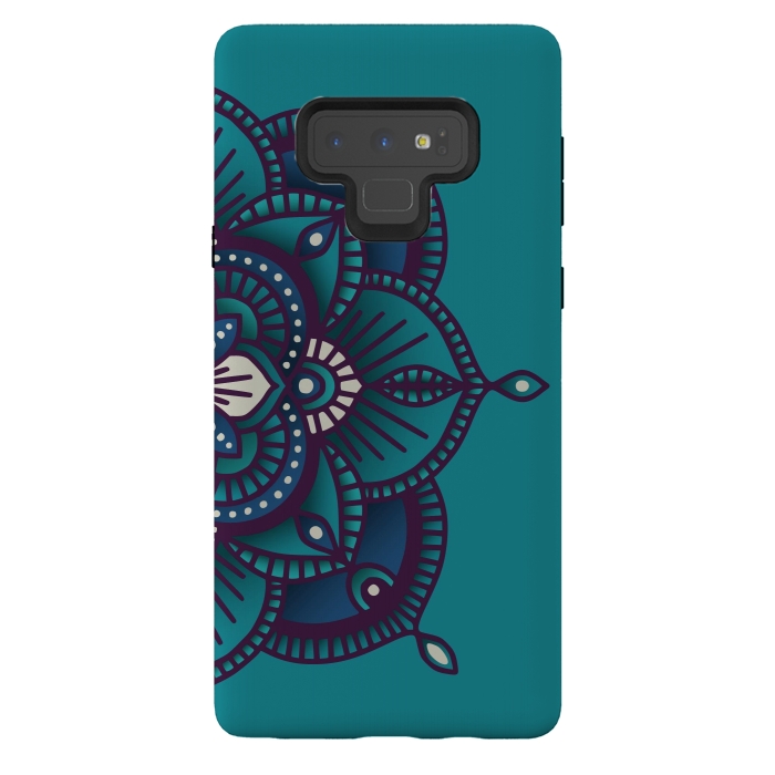 Galaxy Note 9 StrongFit Colorful Mandala Pattern Design 24 by Jelena Obradovic