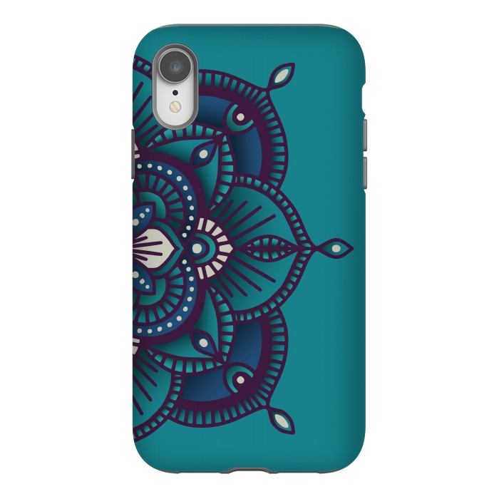 iPhone Xr StrongFit Colorful Mandala Pattern Design 24 by Jelena Obradovic