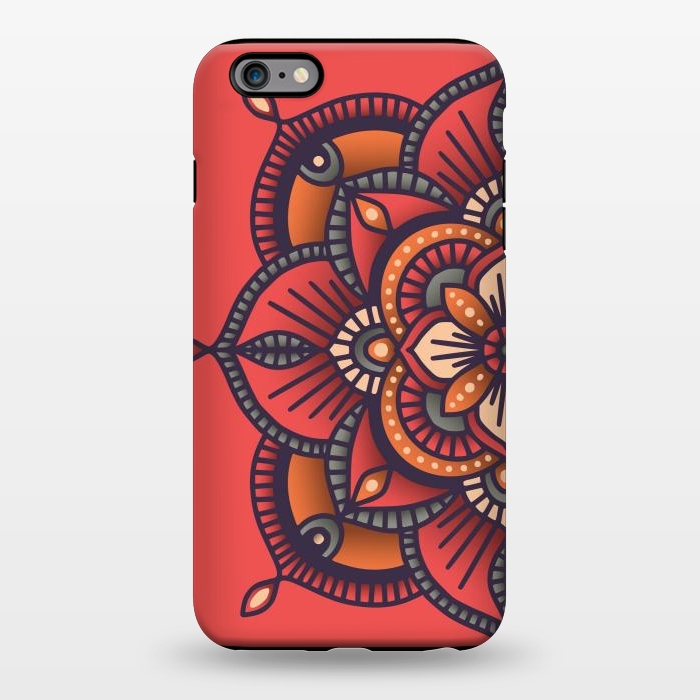 iPhone 6/6s plus StrongFit Colorful Mandala Pattern Design 25 by Jelena Obradovic