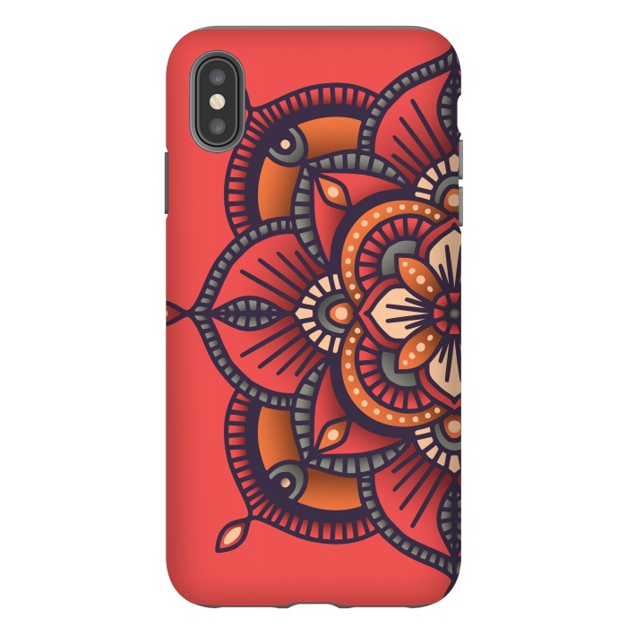 iPhone Xs Max StrongFit Colorful Mandala Pattern Design 25 by Jelena Obradovic