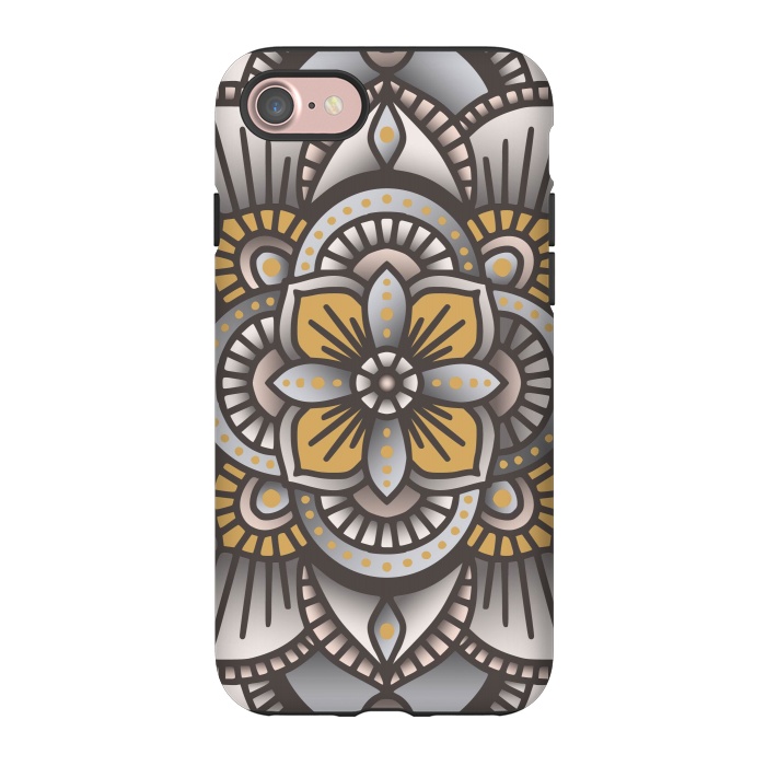 iPhone 7 StrongFit Colorful Mandala Pattern Design 26 by Jelena Obradovic