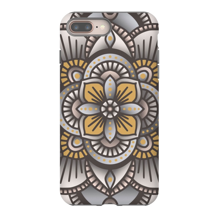 iPhone 7 plus StrongFit Colorful Mandala Pattern Design 26 by Jelena Obradovic