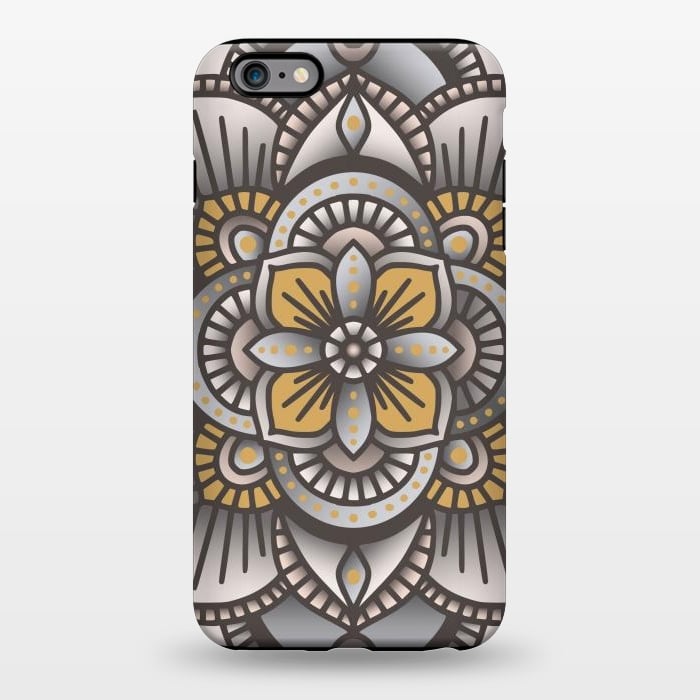 iPhone 6/6s plus StrongFit Colorful Mandala Pattern Design 26 by Jelena Obradovic