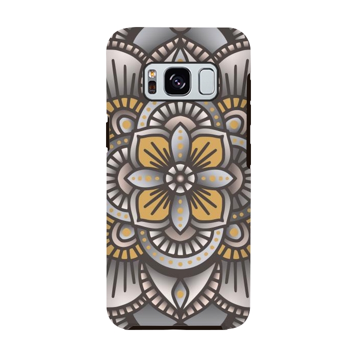 Galaxy S8 StrongFit Colorful Mandala Pattern Design 26 by Jelena Obradovic