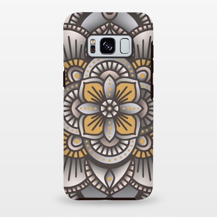 Galaxy S8 plus StrongFit Colorful Mandala Pattern Design 26 by Jelena Obradovic