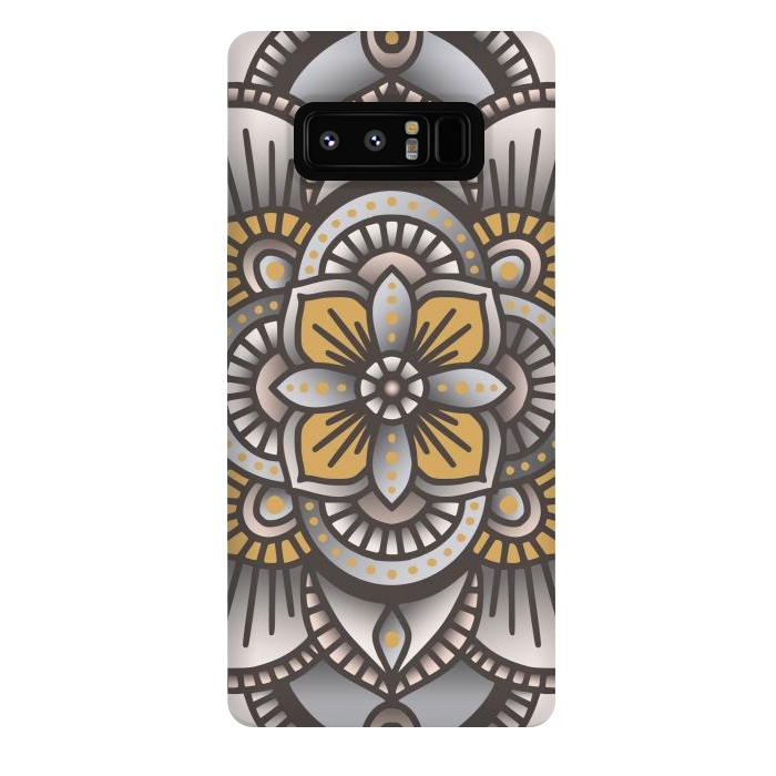 Galaxy Note 8 StrongFit Colorful Mandala Pattern Design 26 by Jelena Obradovic