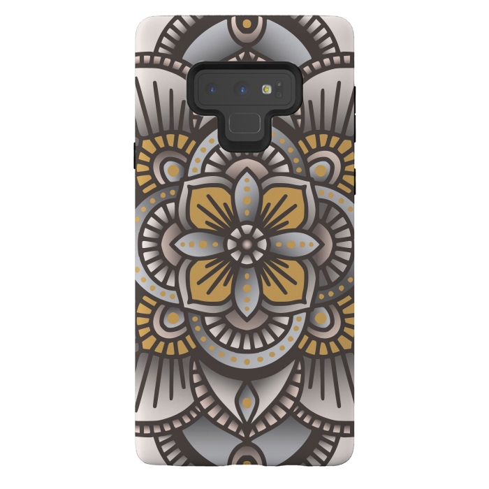 Galaxy Note 9 StrongFit Colorful Mandala Pattern Design 26 by Jelena Obradovic