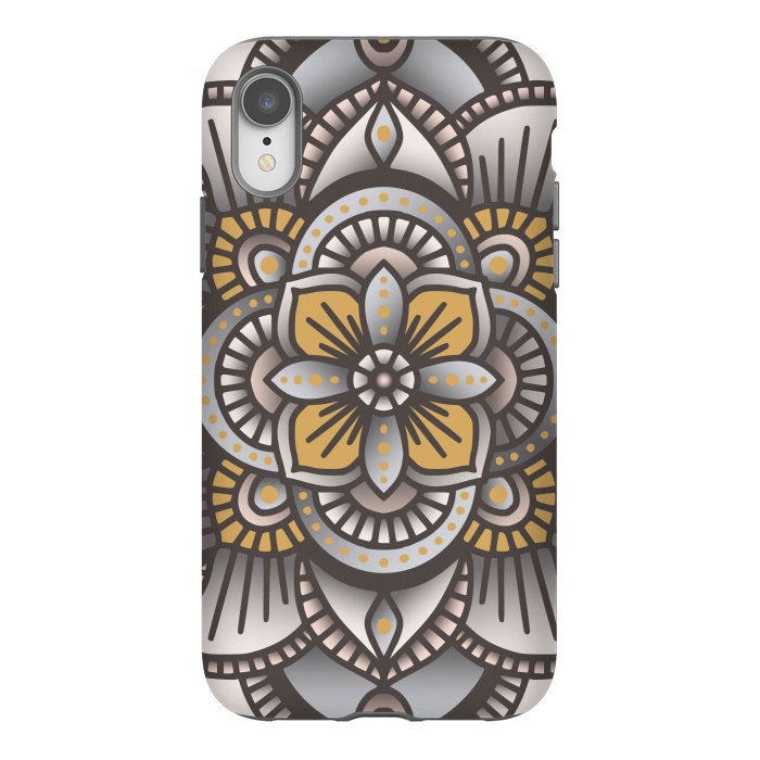iPhone Xr StrongFit Colorful Mandala Pattern Design 26 by Jelena Obradovic