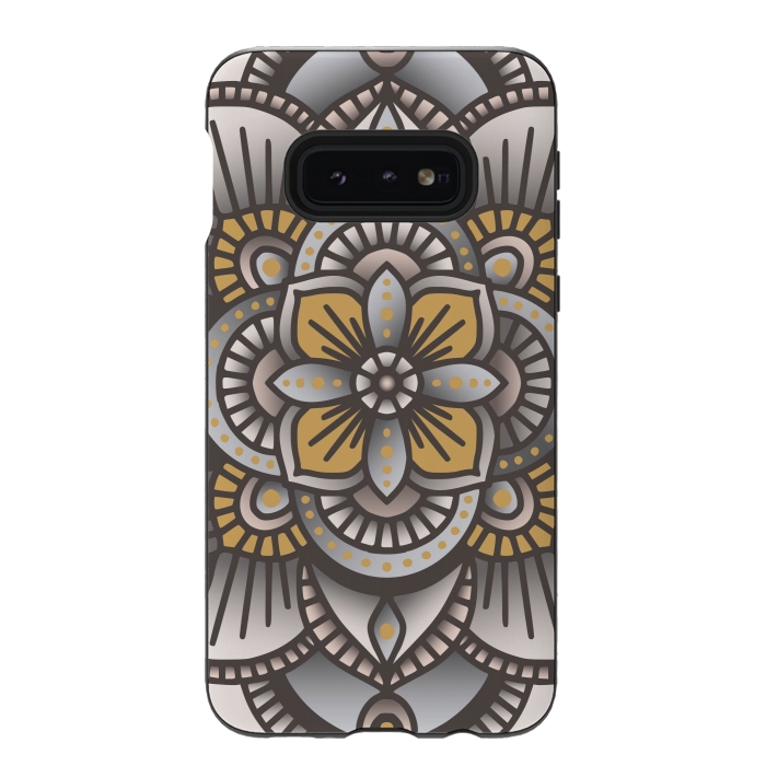 Galaxy S10e StrongFit Colorful Mandala Pattern Design 26 by Jelena Obradovic